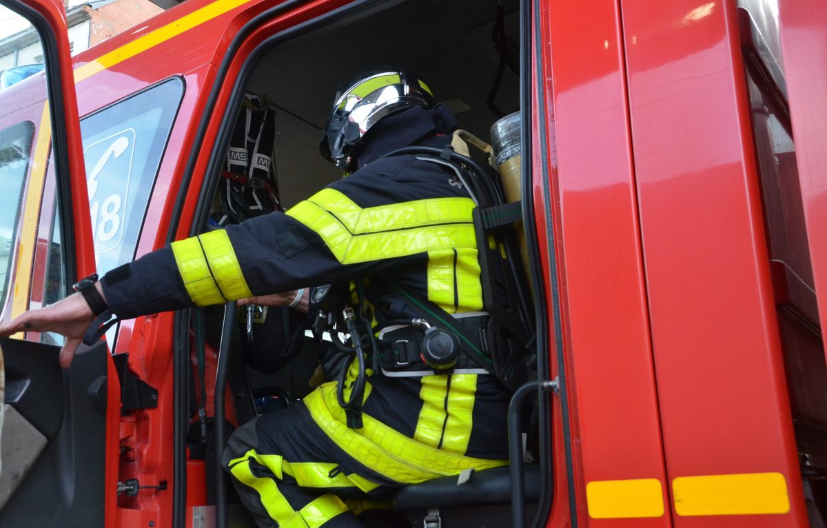 Fuite de gaz , les pompiers établissent un périmètre de sécurité