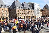 Rassemblement organisé dans les Ardennes après l’appel à la mobilisation national contre l’austérité